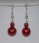 Earrings  - Earrings from beads and pearls - P-4802-0018