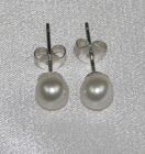 Earrings from beads and pearls - 7202-0007
