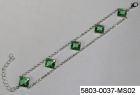 5803-0037: MS02 - Svtle zelen, krystal - stbro foto